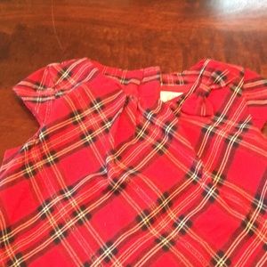 H & M Red Plaid Dress